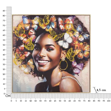 OBRAZ NA PŁÓTNIE Z RAMĄ TARA -B- 82X4,5X82 cm